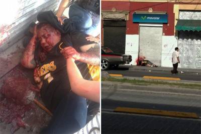 VIDEOS/FOTOS: Riña entre pandillas deja tres lesionados en Puebla