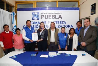 PAN Puebla toma protesta a Comisión Organizadora de Juan Galindo