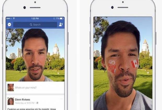 Facebook sigue copiando a Snapchat, ahora filtros y stickers