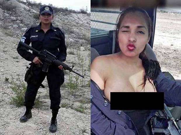 Policía de NL se desnuda dentro de patrulla y la suspenden