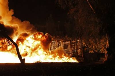 FOTOS: Incendio en toma clandestina alertó a pobladores de Quecholac