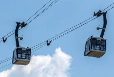 Inician montaje y recorridos de prueba en el Teleférico de Puebla