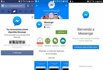 Facebook te obligará a instalar Messenger