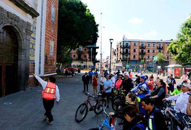 Así fue el primer Bicitour del “Verano 485” en Puebla