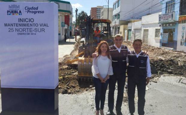 Arranca rehabilitación de 25 Norte-Sur, Diagonal, Teziutlán y Prolongación Reforma