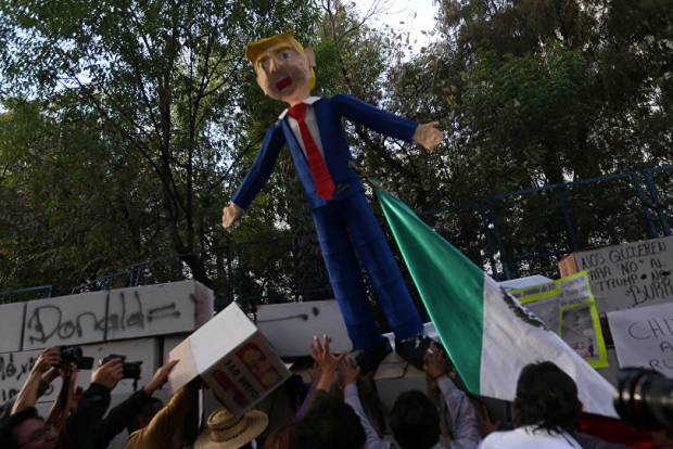 Marchas contra Trump se encontrarán el domingo en CDMX