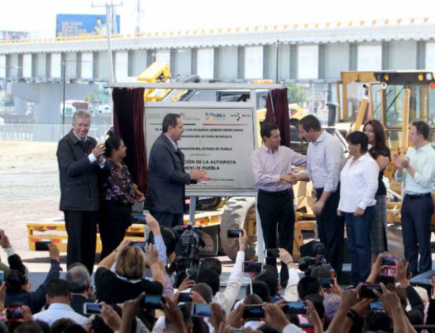 Peña Nieto, RMV y Ávila inauguran ampliación de autopista México-Puebla