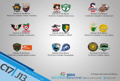 Ascenso MX: Cuatro partidos abren la J13