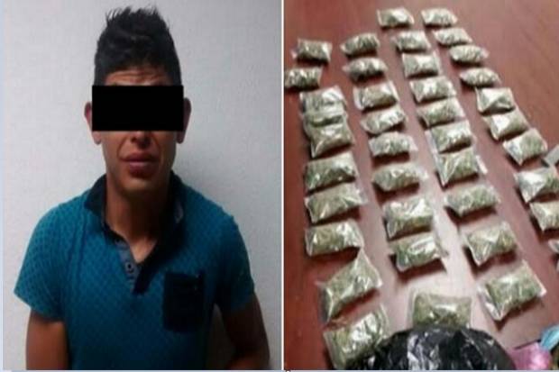 Cayó hombre con 6 kilos de marihuana; vendía en el Paseo Bravo, Agua Santa y San Diego