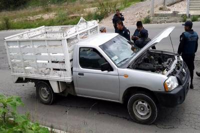 Capturaron a sujeto en posesión de vehículo robado en Puebla