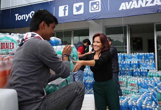 Tony Gali se solidariza con la Sierra Norte y habilita centro de acopio de víveres para damnificados