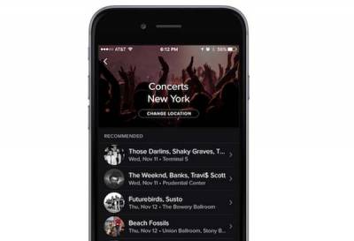 Spotify Concerts, el servicio ahora te recomienda conciertos