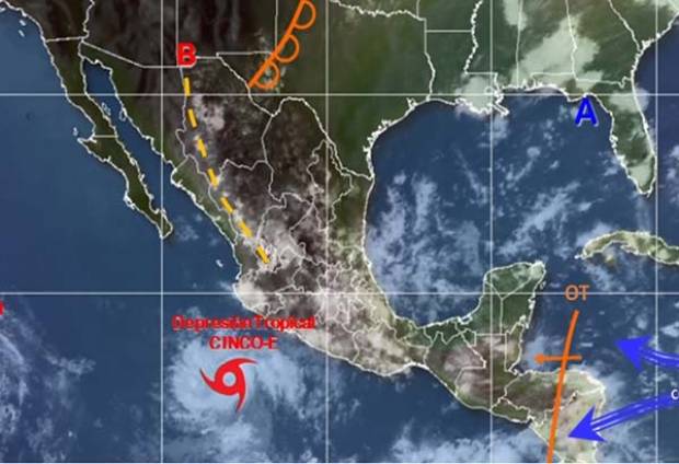 Remanentes de la onda tropical  12 mantienen potencial de lluvias en Puebla