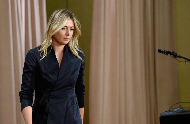 Maria Sharapova, suspendida de toda actividad por dos años