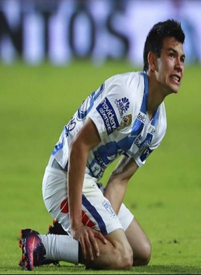 Chucky Lozano muestra lesión tras cotejo ante Club Puebla