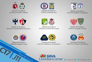 Liga MX: Conoce el resto de la jornada 11