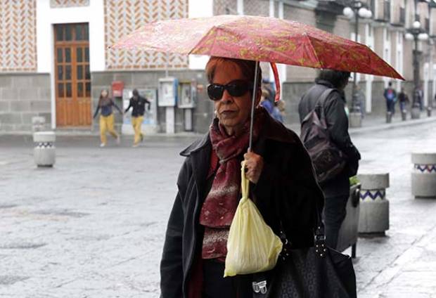 Lluvias fuertes en Puebla por entrada de frente frío número 7