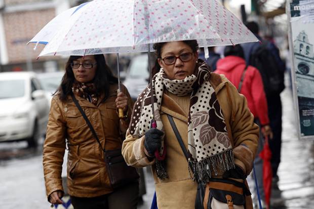 Marcado descenso de temperatura en Puebla por masa de aire polar