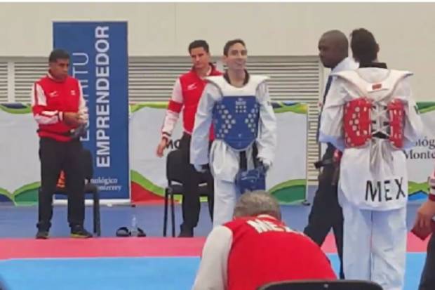 Damián Villa, taekwondoín poblano, perdió boleto a los JO Río 2016