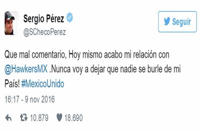 Checo Pérez y Diablos del México rompen relación con Hawkers por burla a mexicanos