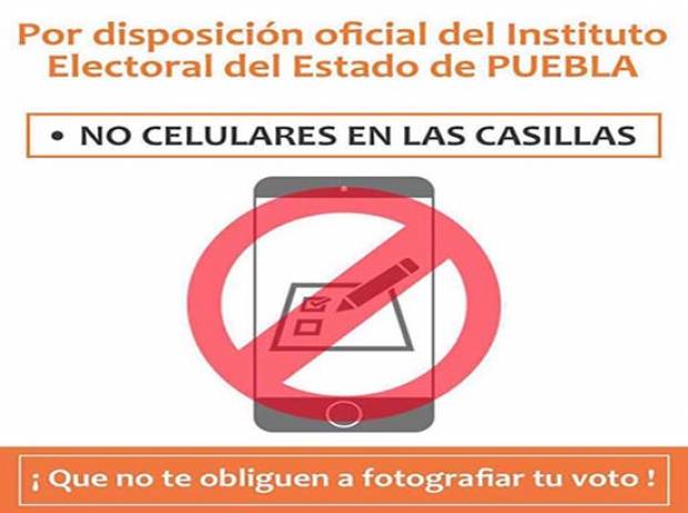 PRI plagia al IEE y lanza campaña apócrifa contra uso de celulares en casillas