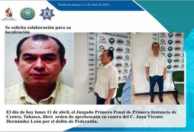 Pederasta de Tabasco es padre de la menor; declara y se da la fuga