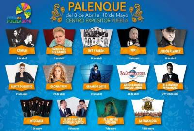 Feria de Puebla 2016: La Arrolladora, Julión Álvarez y Alejandro Fernández llegarán al palenque