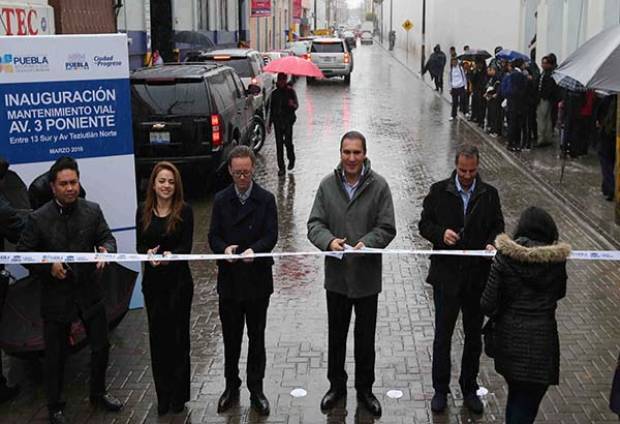 RMV y Banck inauguran rehabilitación de la avenida 3 Poniente