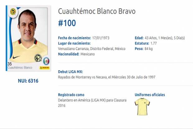 Cuauhtémoc Blanco regresa al América... para despedirse con el 100