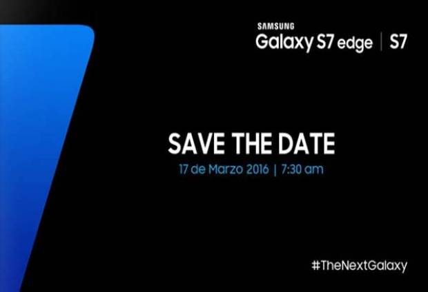 El Samsung Galaxy S7 será presentado en México el 17 de marzo