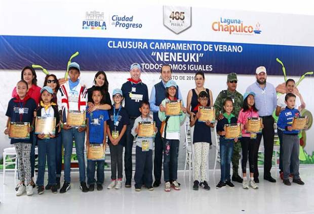 Mario Riestra clausura el Campamento de Verano del ayuntamiento de Puebla