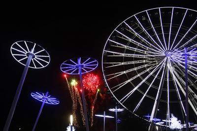 VIDEO: Estrella de Puebla tiene nueva iluminación de altura