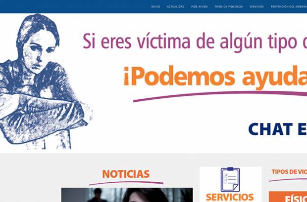 Presentan página web para prevenir violencia contra mujeres en Puebla