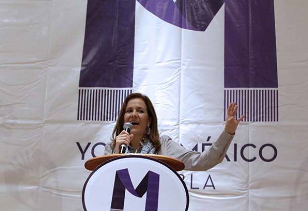 Margarita Zavala niega en Puebla alianza con RMV contra Anaya