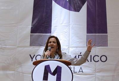 Margarita Zavala niega en Puebla alianza con RMV contra Anaya