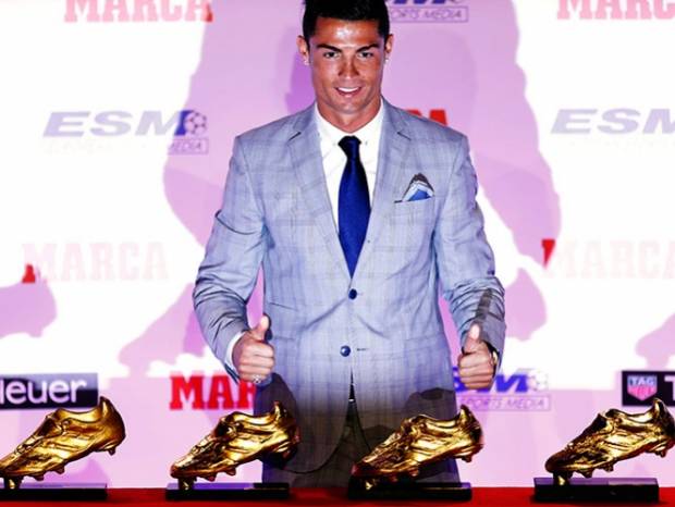 Cristiano Ronaldo recibió su cuarta Bota de Oro