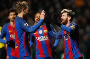 Messi llegó a 100 goles en competencias internacionales con el Barcelona