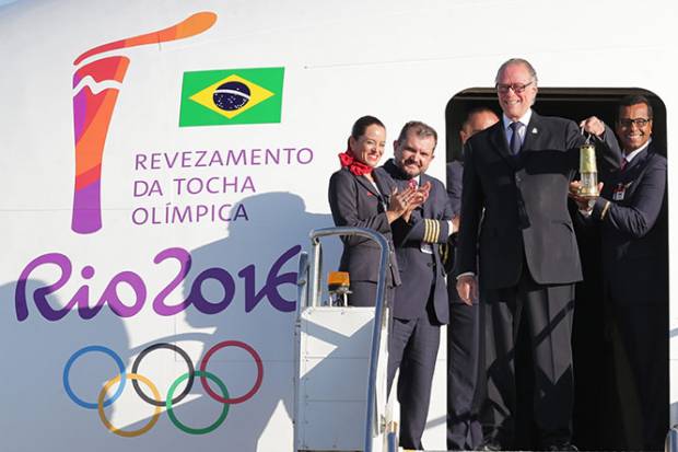 Antorcha Olímpica llegó a Brasil