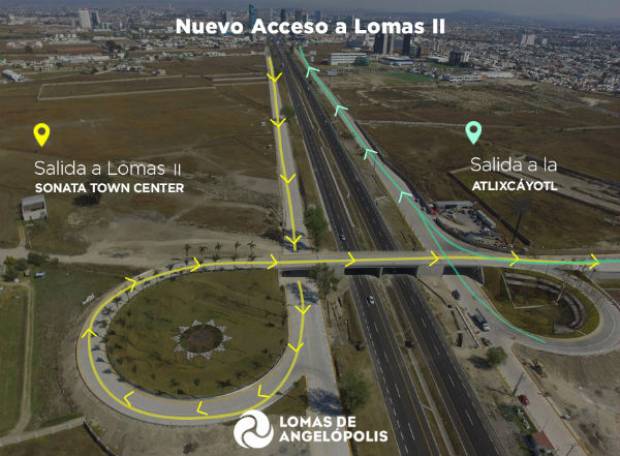 Abren nuevo acceso a Lomas de Angelópolis II