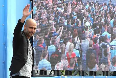 Pep Guardiola tuvo gran presentación con el Manchester City