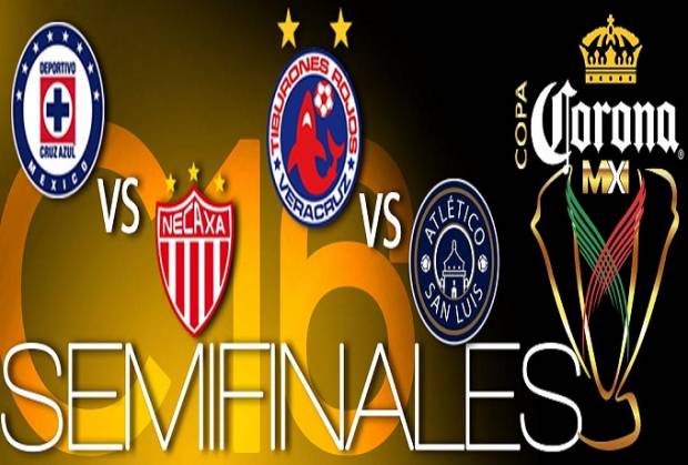 Cruz Azul vs Necaxa y Veracruz vs San Luis, las semifinales de la Copa MX