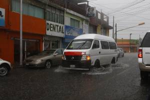 Lluvias acompañadas de granizo registró Puebla este jueves