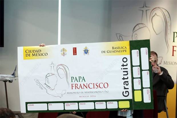 Repartirán 882 mil boletos para los eventos del Papa Francisco