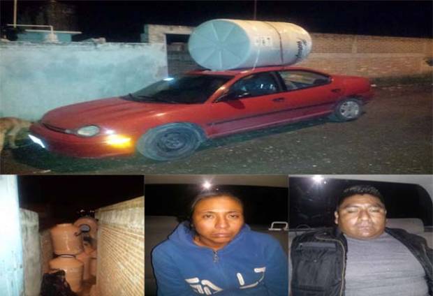 Capturan a ladrones de tinacos en Totimehuacan