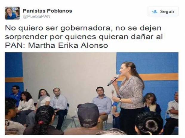 Martha Erika Alonso: “No quiero ser gobernadora”