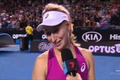 VIDEO: Daria Gavrilova y su ocurrente respuesta en el Abierto de Australia