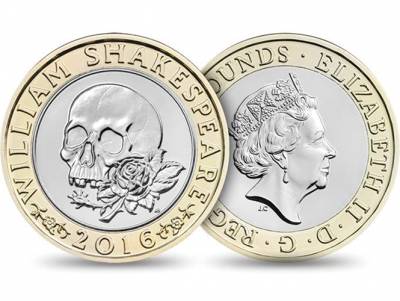 Emite Reino Unido monedas en homenaje a Shakespeare