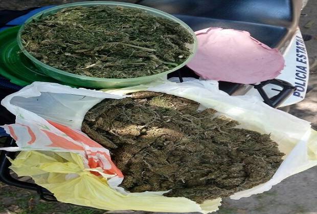 Policía capturó a sujeto con un kilo de marihuana en Huexotitla