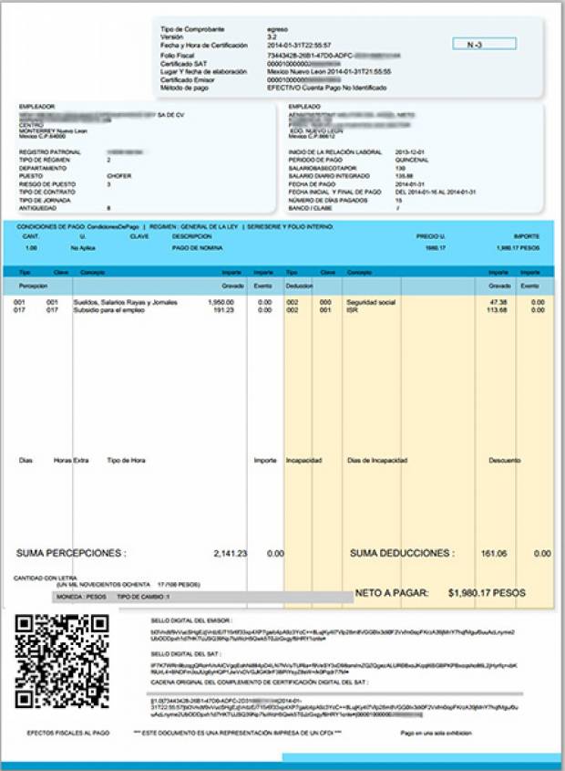 Datos que debes verificar en tu recibo de nómina 2017