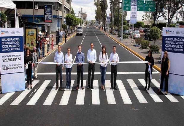 RMV y Banck inauguran repavimentación de Prolongación Reforma